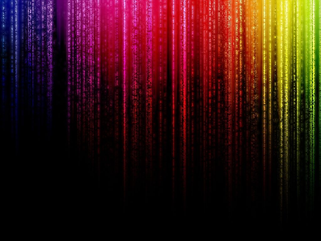 Rainbow Matrix wallpaper
