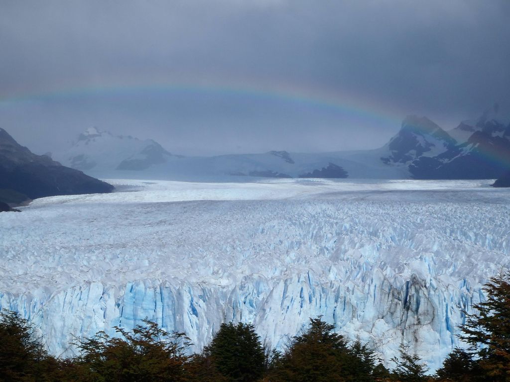 Rainbow Over the Perito Moreno Glacier wallpaper