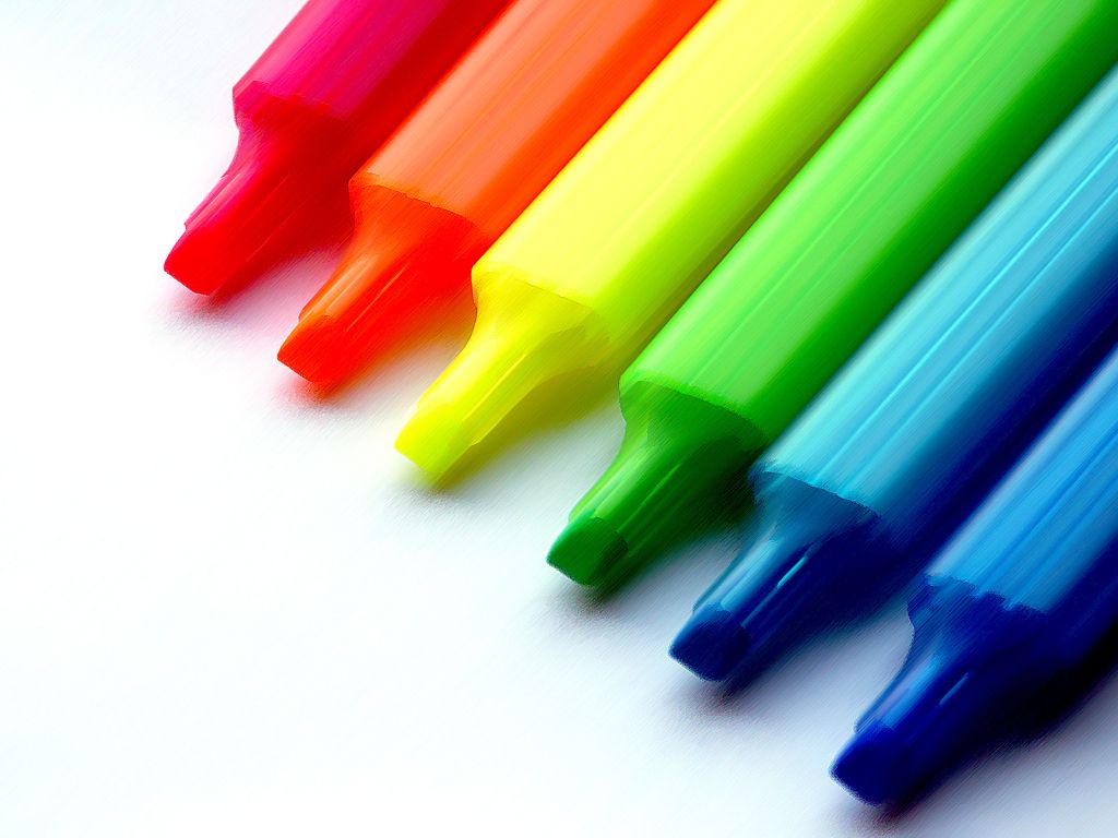 Rainbow Pencils wallpaper