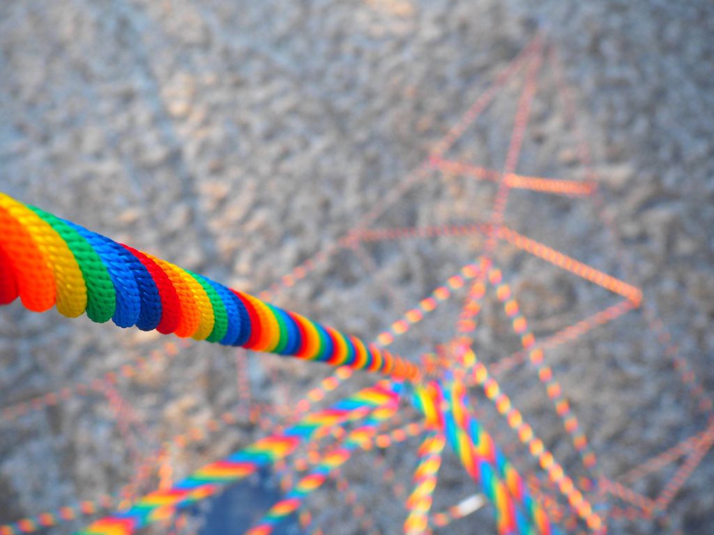 Rainbow Threads wallpaper