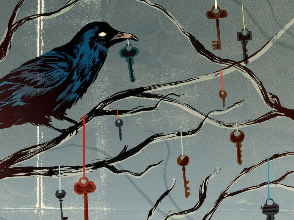 Raven With Keys wallpaper