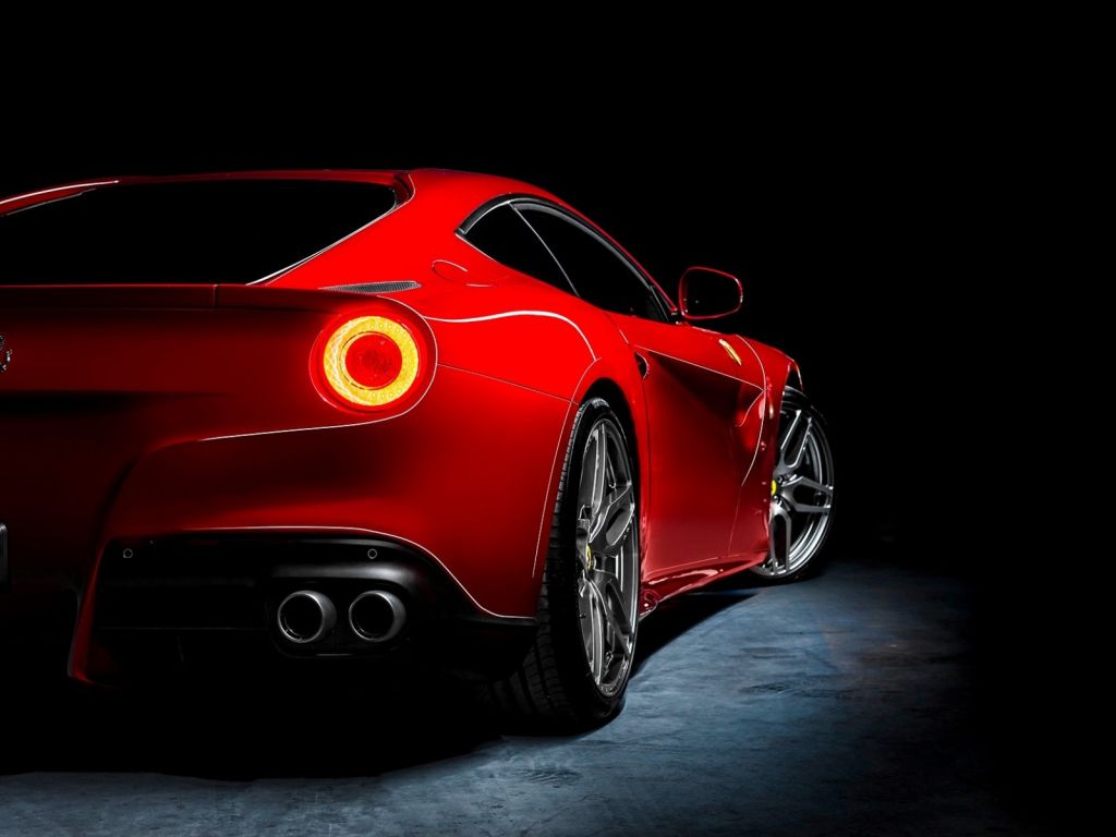 Red Ferrari Back wallpaper