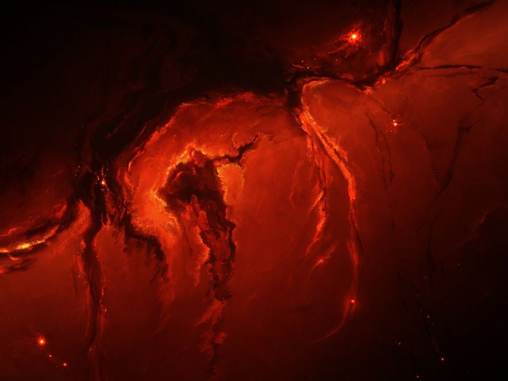 Red Nebula wallpaper in 1024x768 resolution