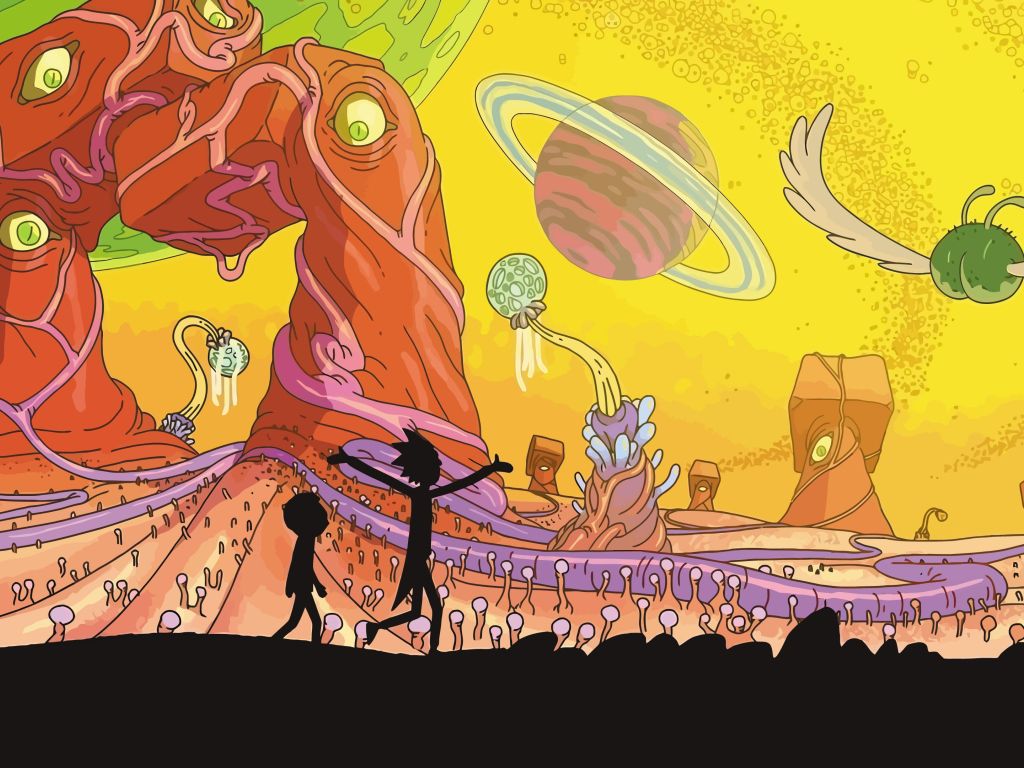 Rick and Morty animated tv show wallpaper
