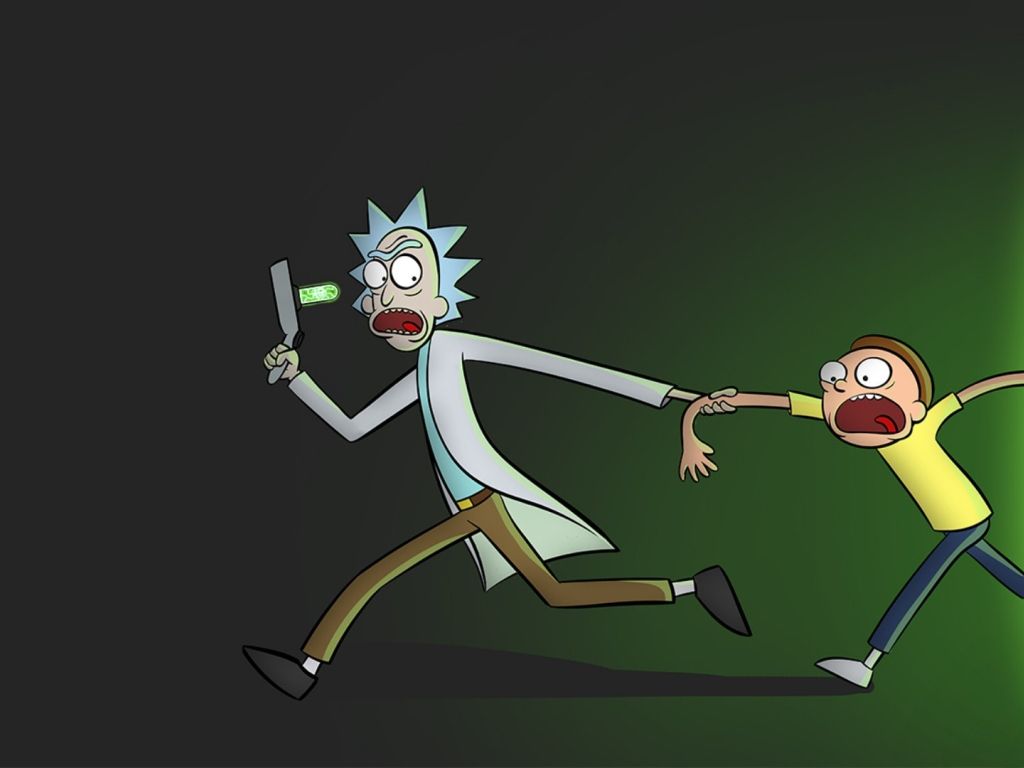 Rick and Morty portal TV show wallpaper