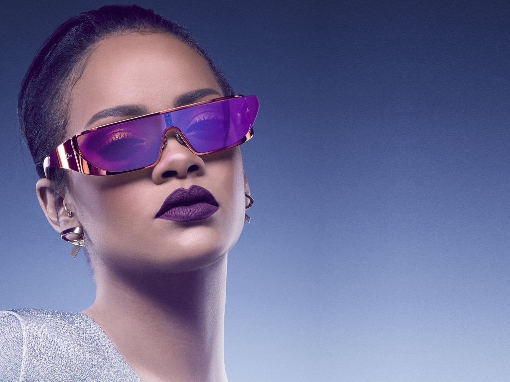 Rihanna Dior Sunglasses 4K wallpaper