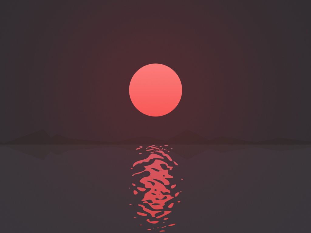 Ripple Sunset wallpaper
