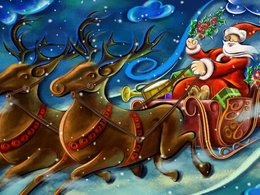 Santa Clause Creative Art Work wallpaper
