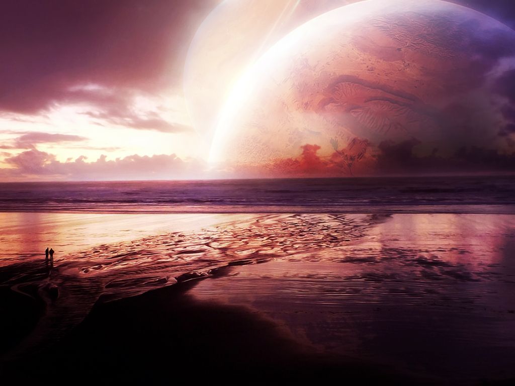 Sea Sunset Cosmos wallpaper