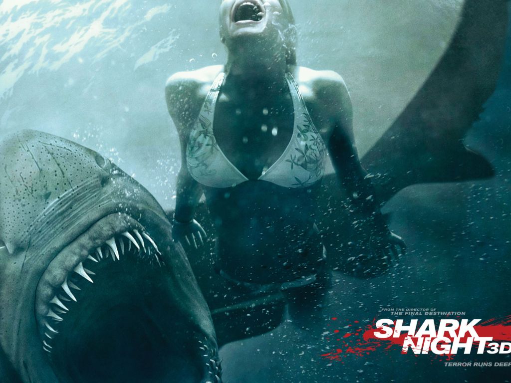 Shark Night 3D Poster wallpaper