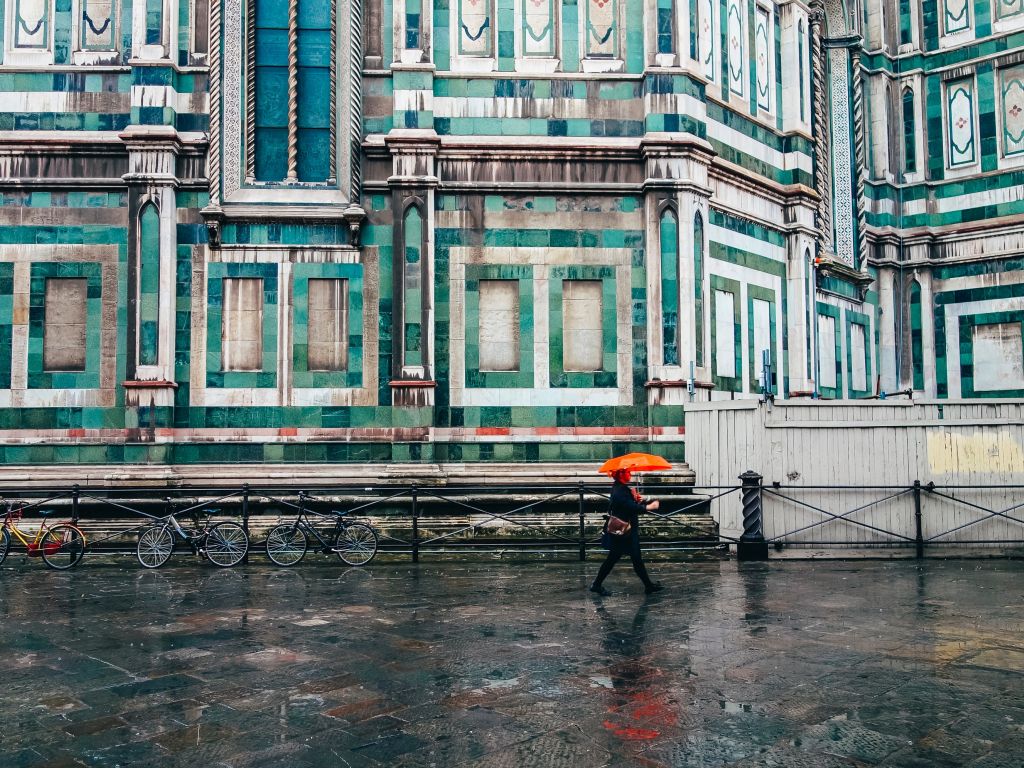 Shower of Rain in Florence Italy wallpaper