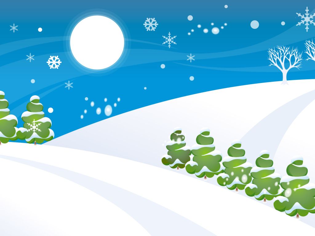 Simple Christmas Snow World wallpaper