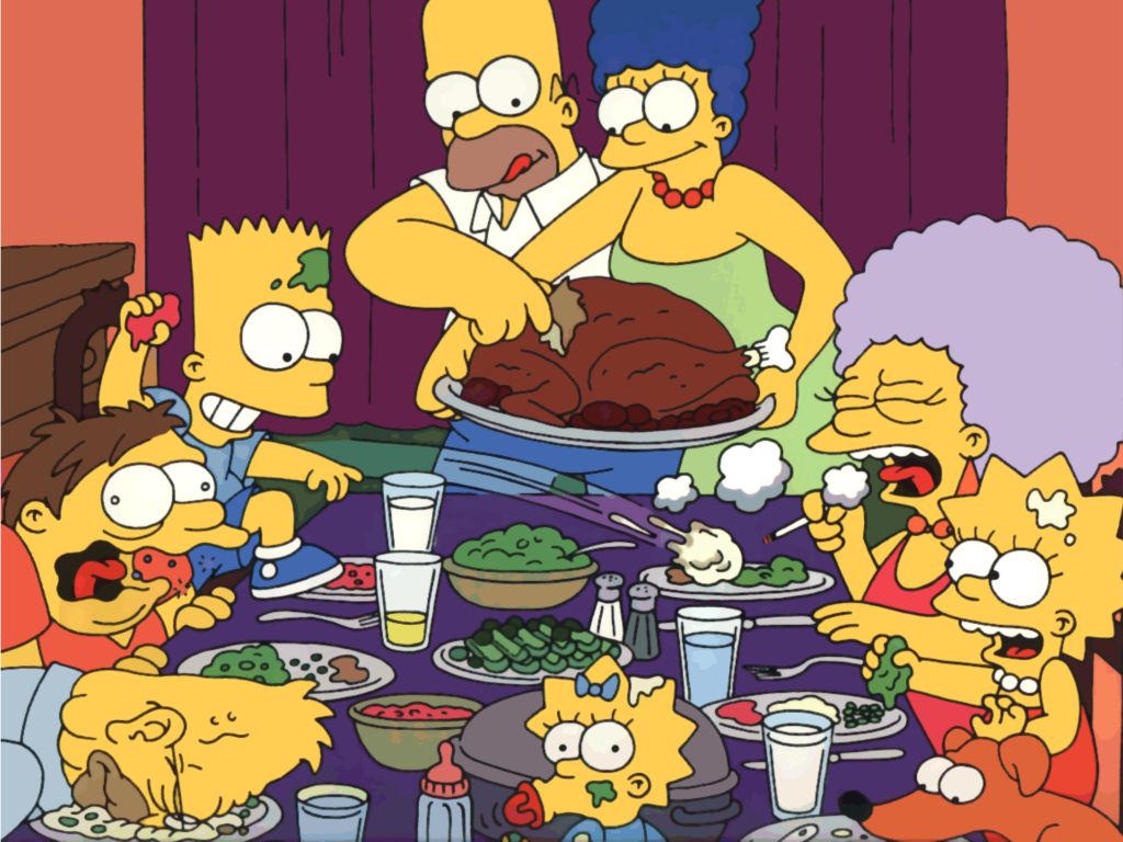 Simpsons Happy Thanksgiving wallpaper