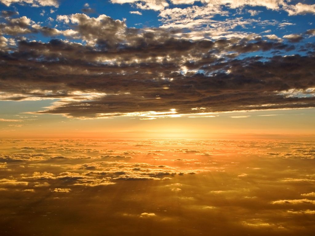 Sky Clouds Sunset wallpaper