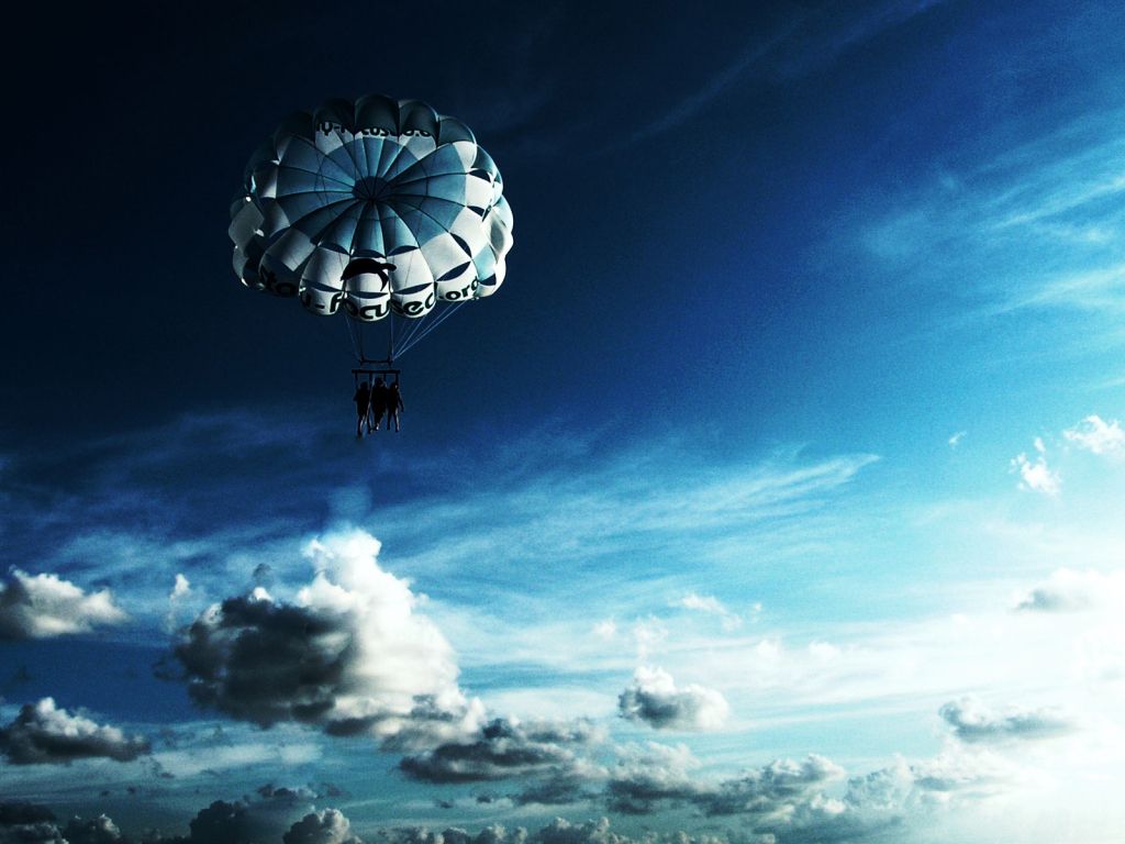 Sky Parachuting wallpaper