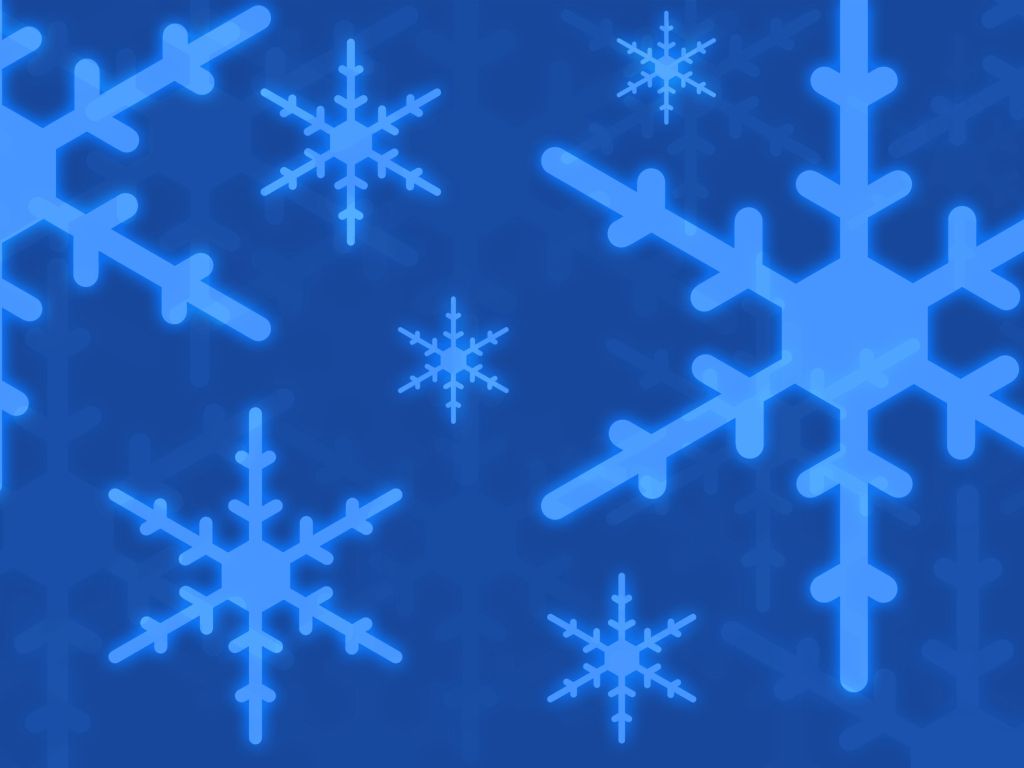Snow Flakes Blue Bright Background wallpaper
