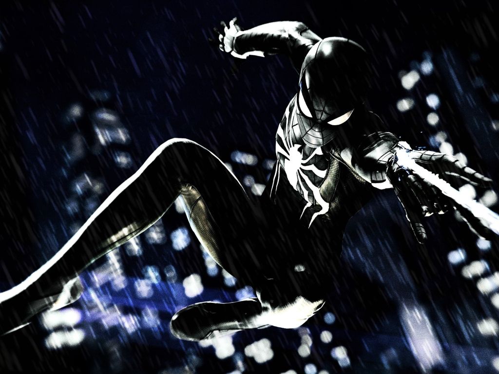Spider-Man PS Black Suit wallpaper
