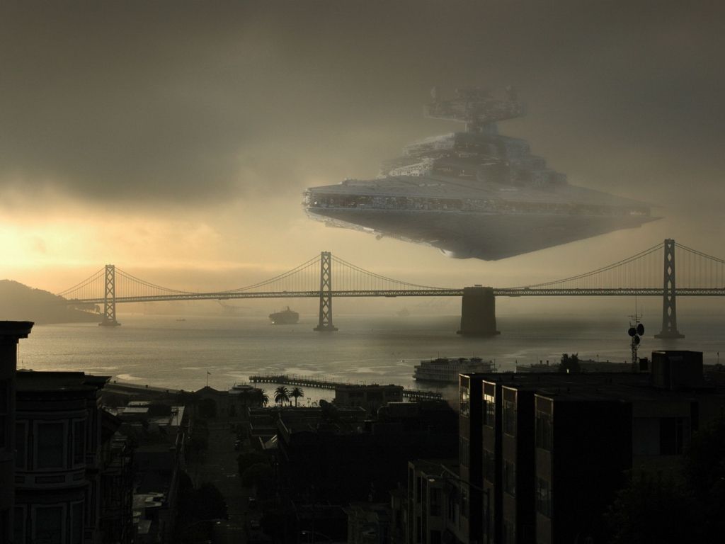 Star Destroyer San Francisco wallpaper