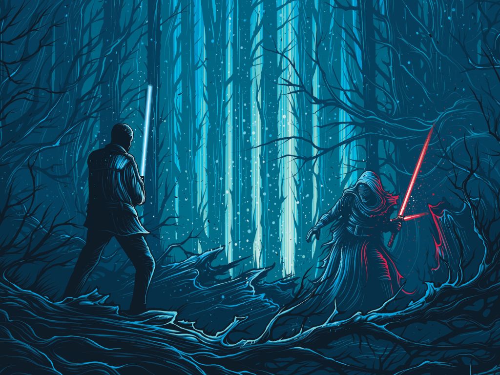 Star Wars The Force Awakens Fin Kylo Ren wallpaper