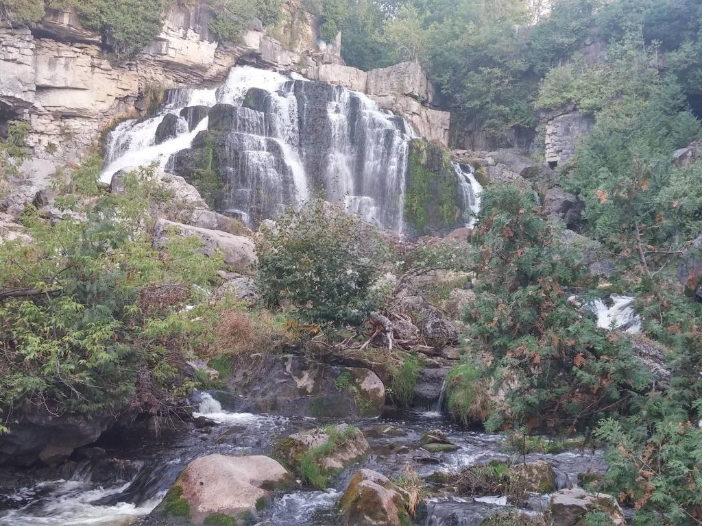 Stopped by Inglis Falls on the Way to the Cottage wallpaper
