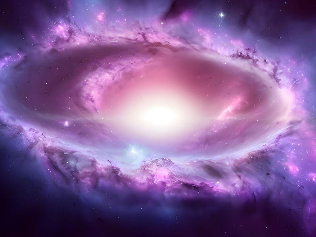 Stunning Galaxy Generated With Stable Diffusion Upscaled to K Using Upscayle wallpaper