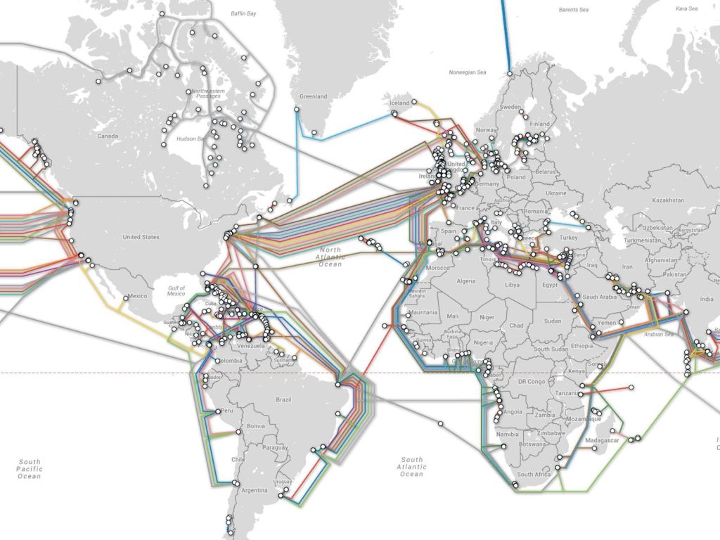 Submarine Cable Map wallpaper