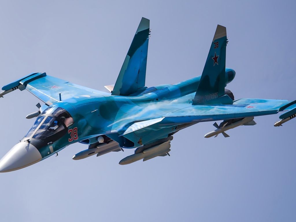 Sukhoi Su Russian Fighter 4K wallpaper