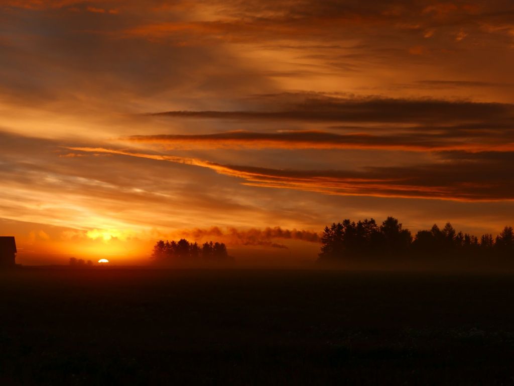 Sunrise in Southern Sweden wallpaper