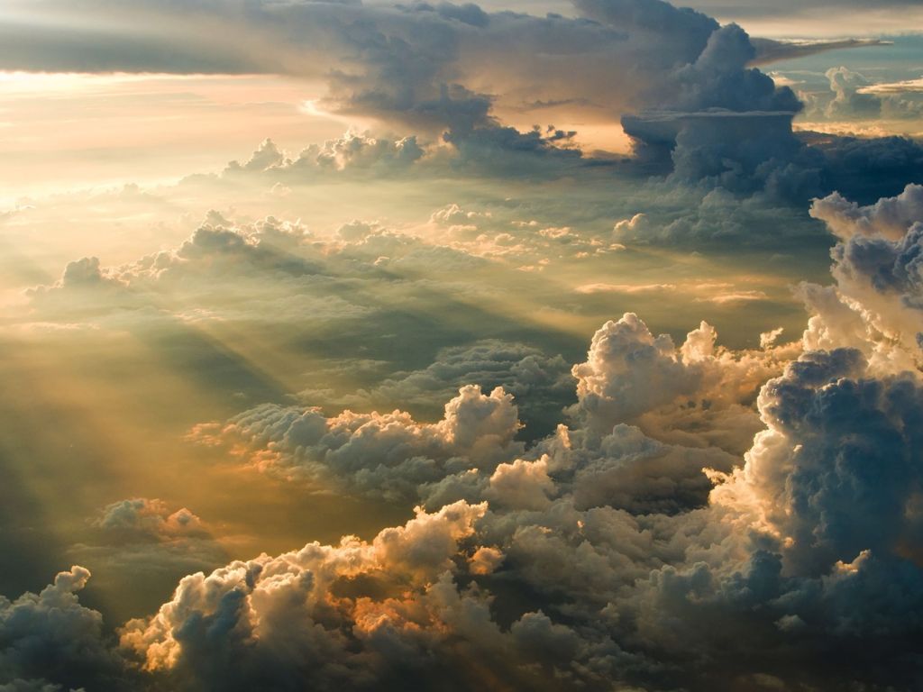 Sunset Above the Clouds wallpaper