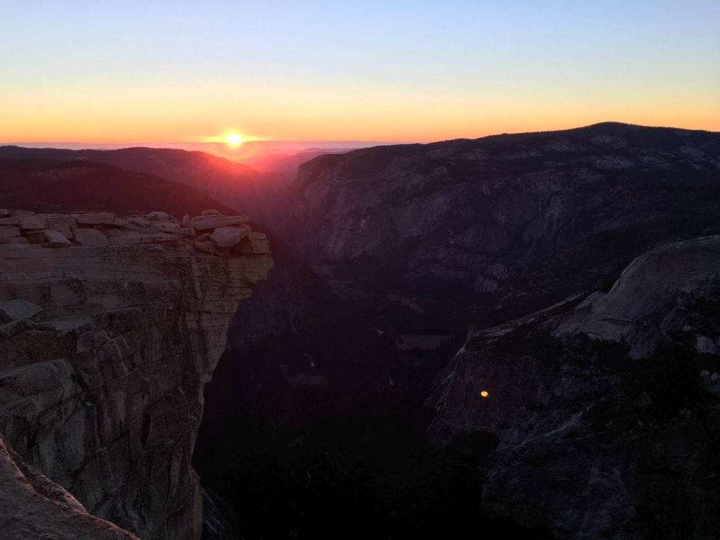 Sunset At Half Dome Yosemite CA USA wallpaper
