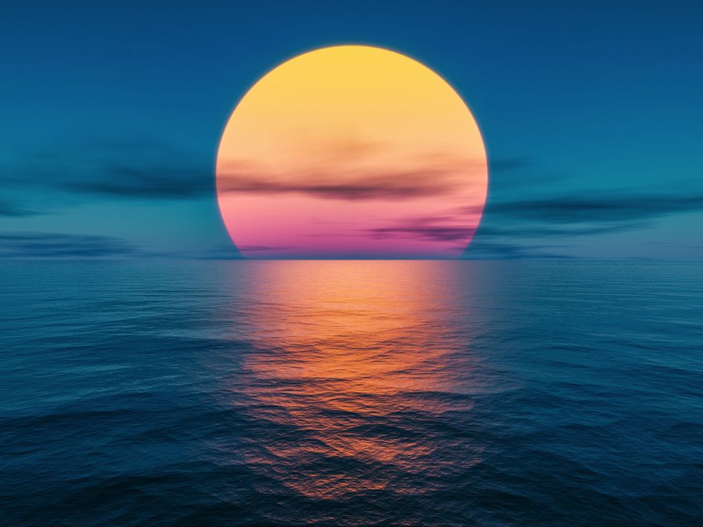 Sunset at the Ocean wallpaper