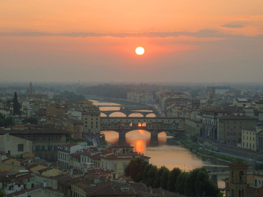 Sunset in Florence Italy wallpaper