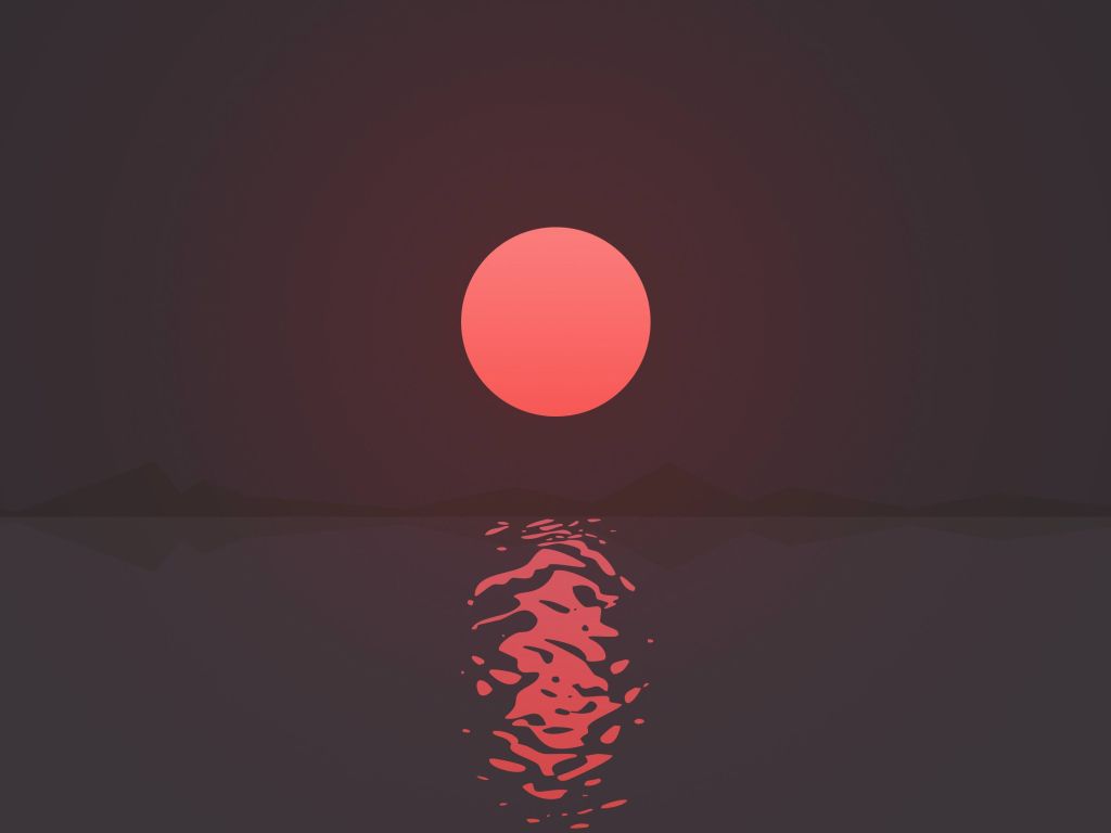 Sunset #minimal wallpaper