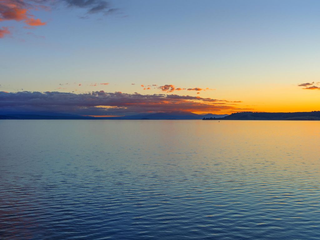 Sunset Ocean Landscape View wallpaper