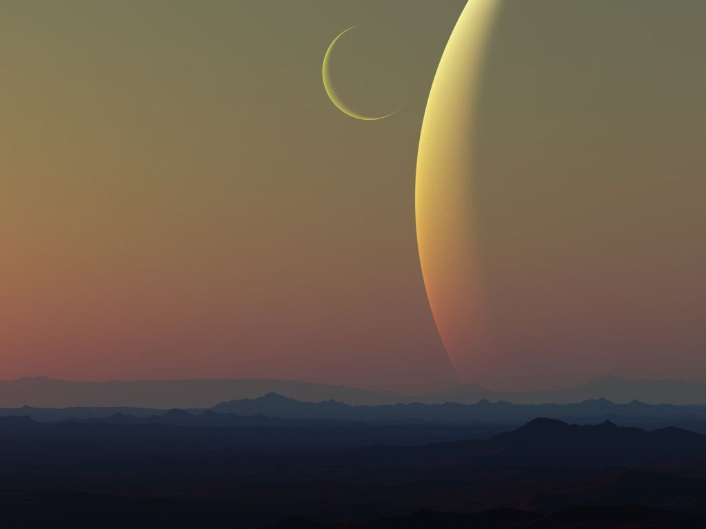 Sunset On Another Planet wallpaper