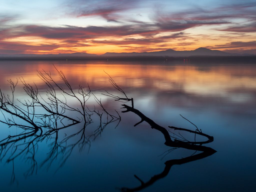 Sunset Over Myall Lake NSW Australia wallpaper