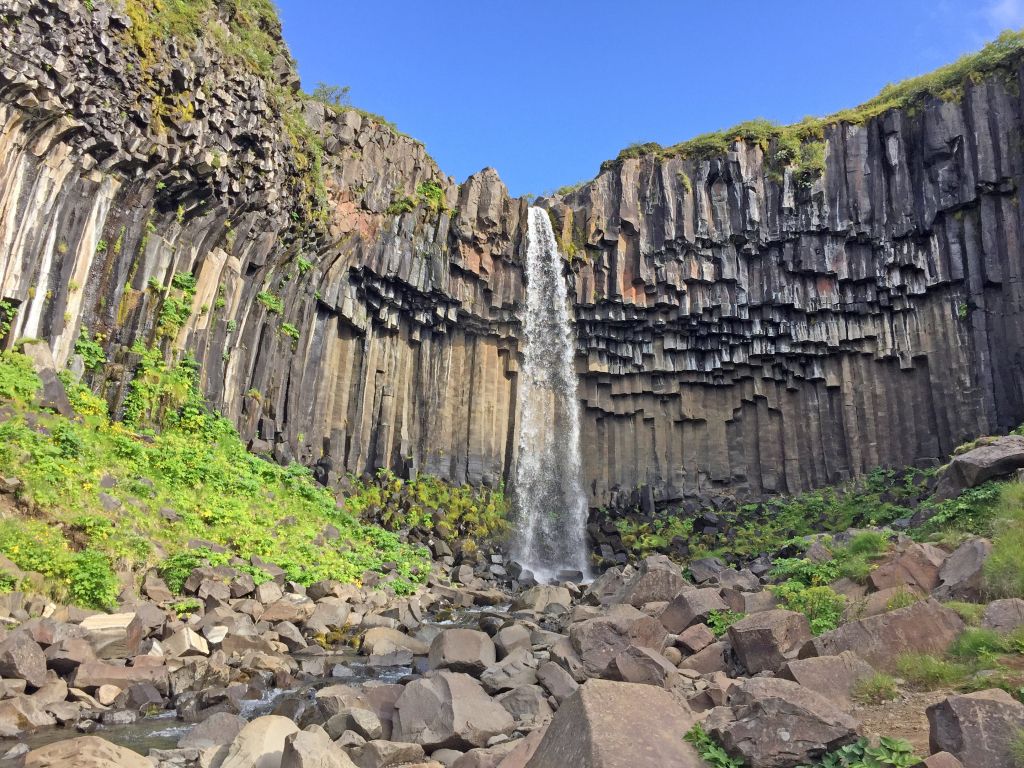 Svartifoss Waterfall Iceland wallpaper