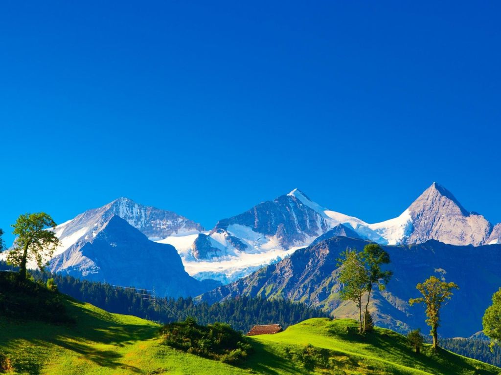 Switzerland Alps Mountains Landscape wallpaper