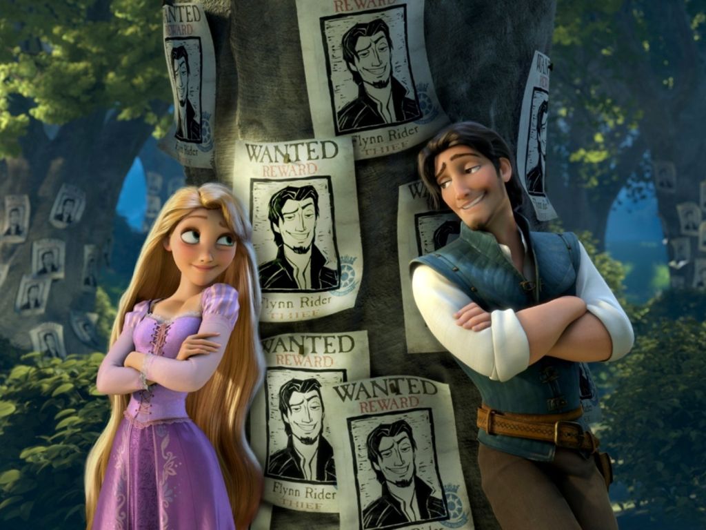 Tangled Rapunzel and Flynn wallpaper