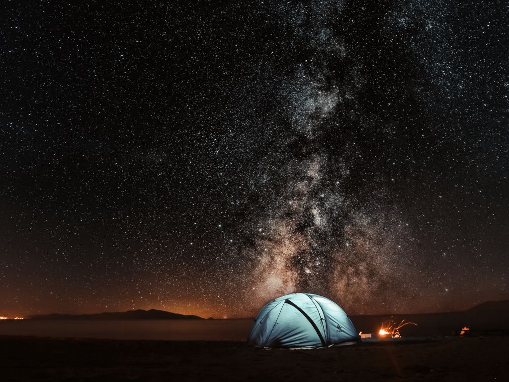 Tent Starry Sky wallpaper