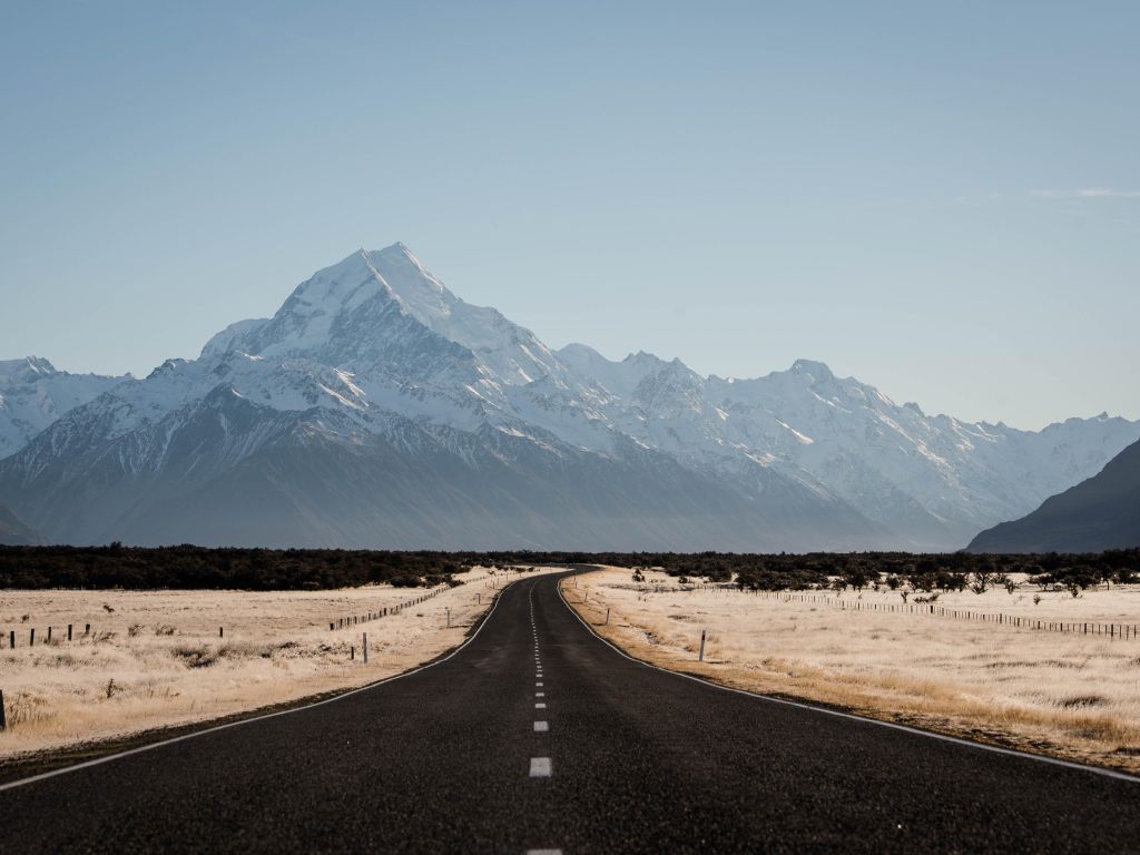The Breathtaking Journey to Mt. Cook New Zealand wallpaper