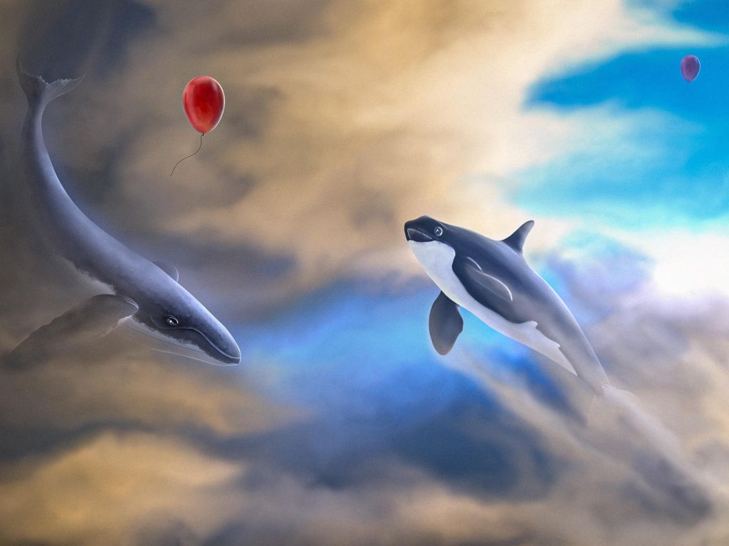 The Cloud Whales wallpaper