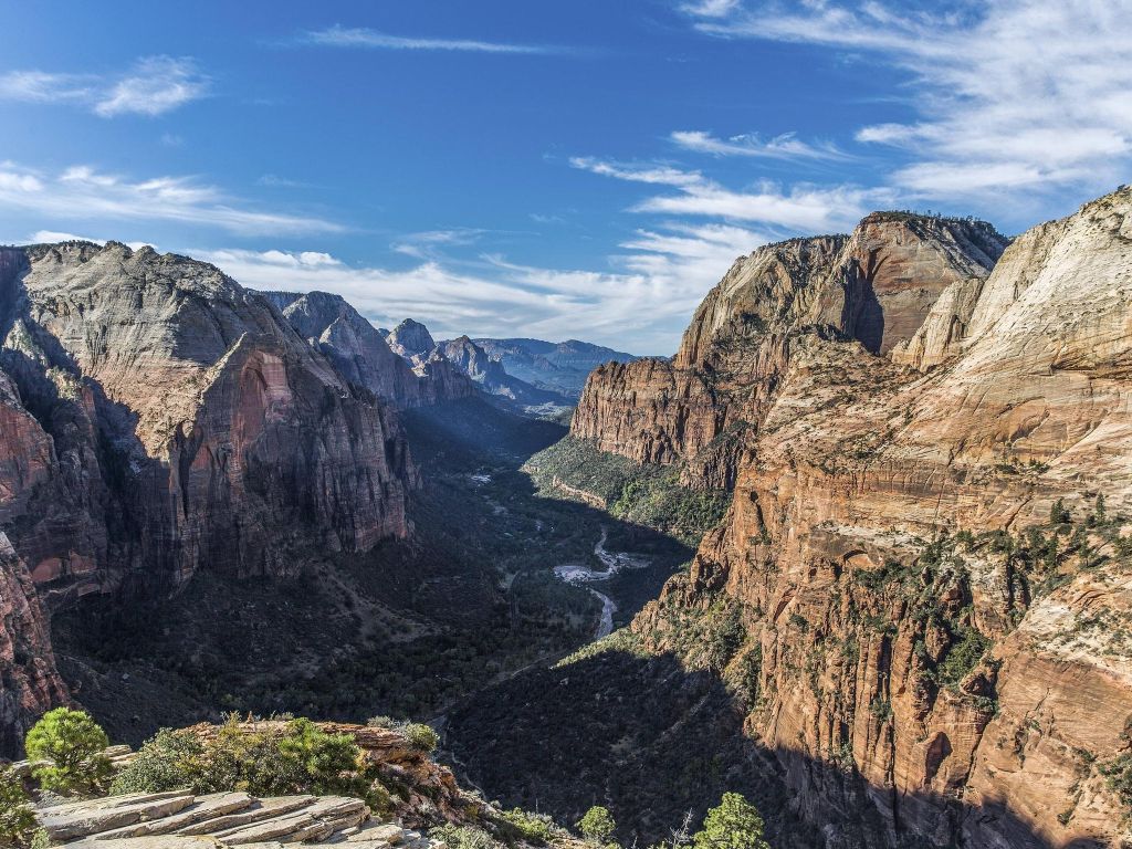 The End of the Hike Up to Angels Landing - Zion National Park UT wallpaper