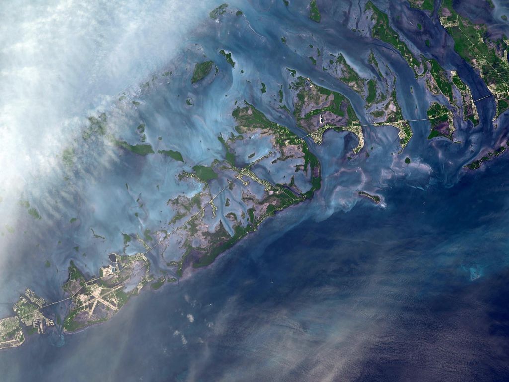 The Florida Keys From NASA's Terra Satellite wallpaper