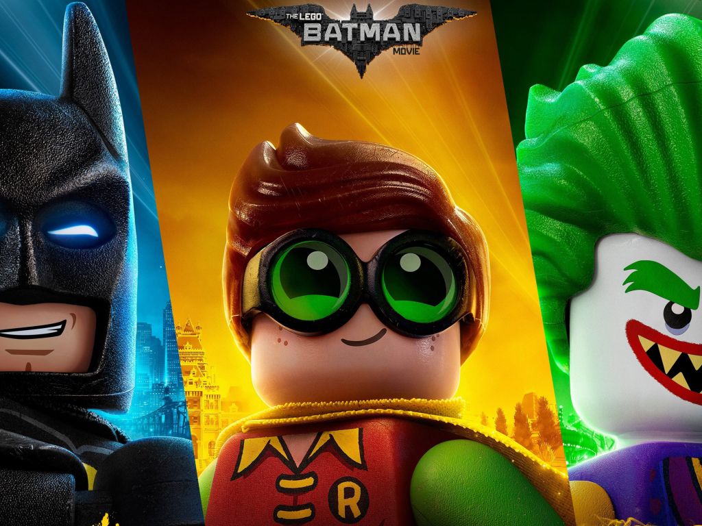 The Lego Batman Joker Robin 4K wallpaper