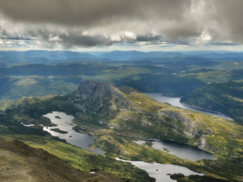 The Majestic View From Gaustatoppen Norway wallpaper