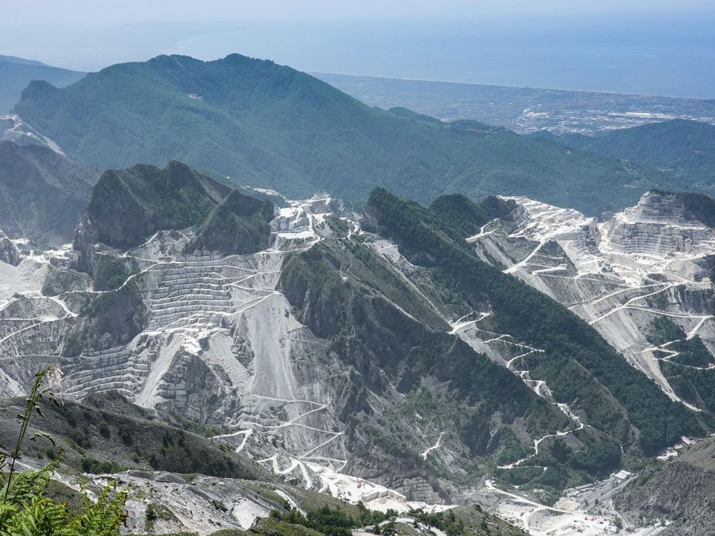 The Marble Quarries Located in the Apuan Alps Tuscany Italy wallpaper
