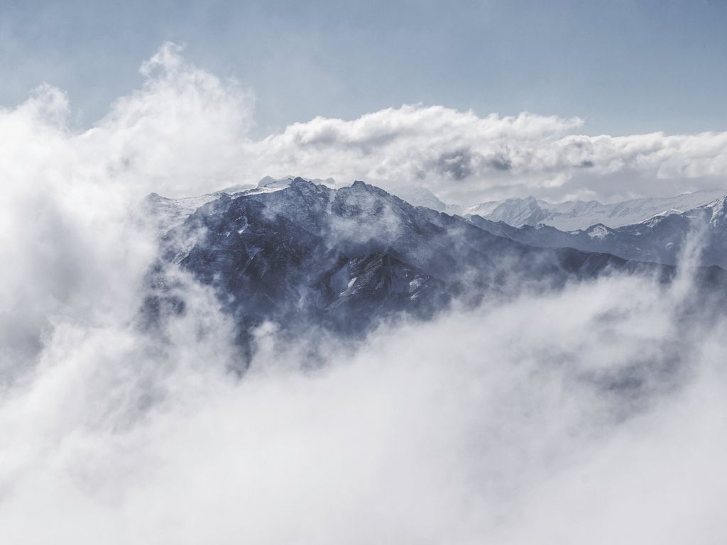 The Perk of Cloudy Days - Swiss Alps wallpaper