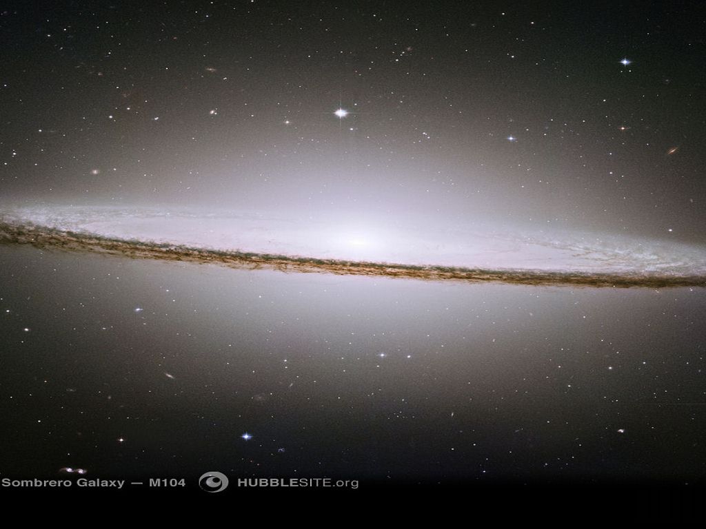 The Sombrero Galaxy M104 Hubble wallpaper