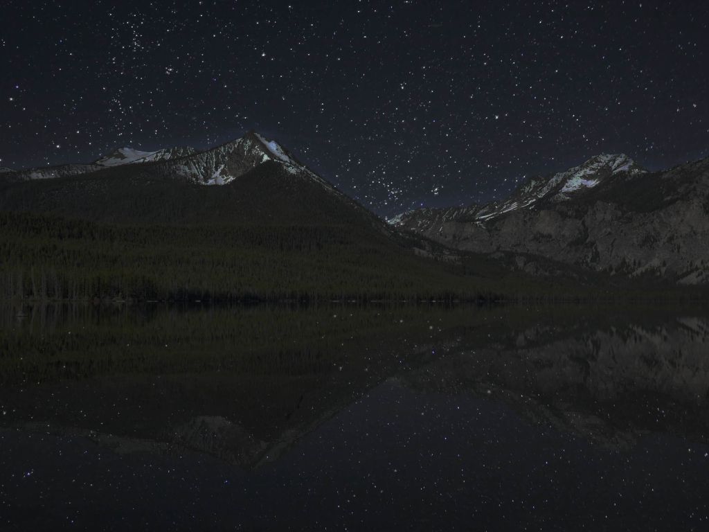 The Stars of the Sawtooth National Forrest wallpaper